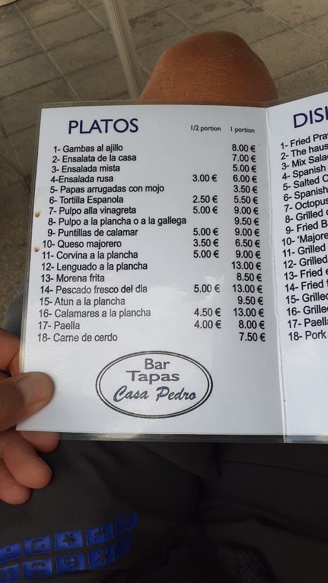 Menu Tasca Casa Pedro-2